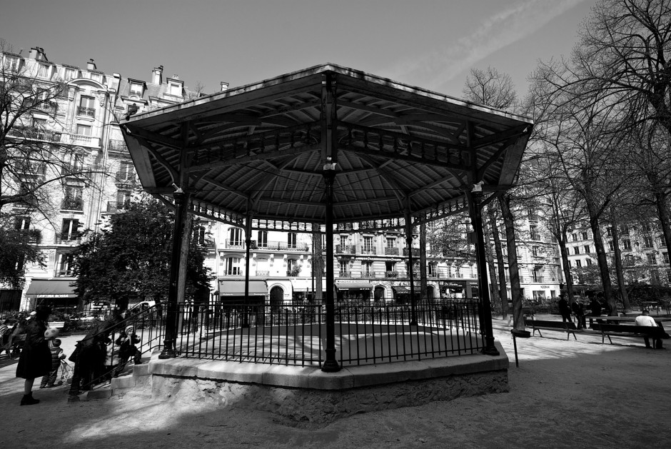 Paris park children gazebo