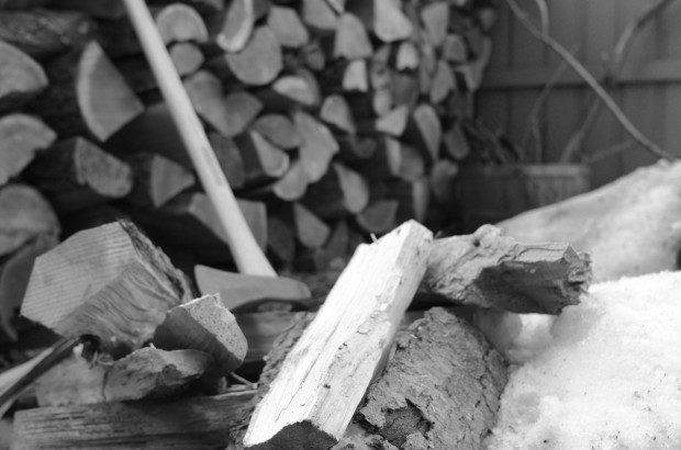 maul, axe, wood, fire, fireplace