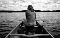 canoe, water, lake, paddling, Algonquin Park, Canada, Ontario, wilderness